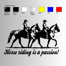 Horse riding is a passion  Aufkleber / Sticker