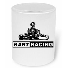 Kart Racing Moneybox / Spardose mit Aufdruck