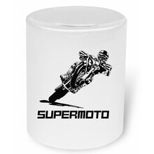 Supermoto Version 2 Moneybox / Spardose mit Aufdruck