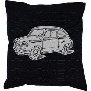 Fiat 600 Version 2 Car-Art-Kissen / Car-Art-Pillow