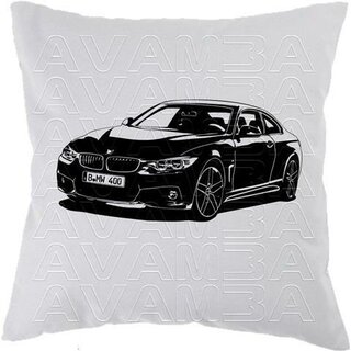 BMW 4er Coupè F32  (ab 2013)  Car-Art-Kissen / Car-Art-Pillow