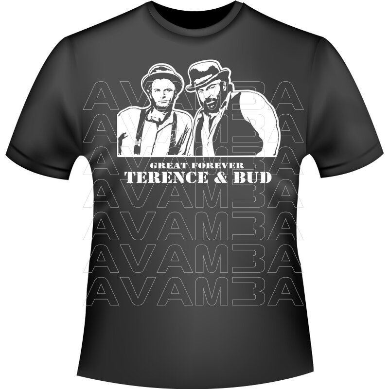 Terence und Bud Great forever Grafik auf Shirt. TOP! - AVAMBA SHOP -