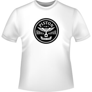 Oldschool Piston Repair Label T-Shirt/Kapuzenpullover (Hoodie)