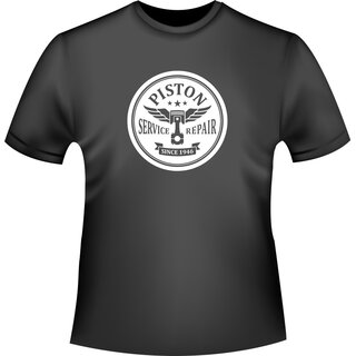 Oldschool Piston Repair Label T-Shirt/Kapuzenpullover (Hoodie)