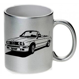 BMW 3er E30 Cabrio (1985 - 1994) Tasse / Keramikbecher m. Aufdruck