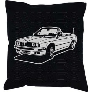 BMW 3er E30 Cabrio (1985 - 1994)  Car-Art-Kissen / Car-Art-Pillow
