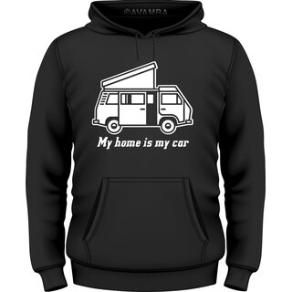 T3 Bus Westfalia Camper My home is my car T-Shirt/Kapuzenpullover (Hoodie)