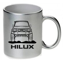 Toyota Hilux YN 80 Front Tasse / Keramikbecher m. Aufdruck