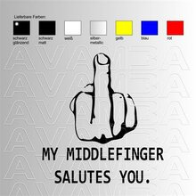 My Middlefinger salutes you