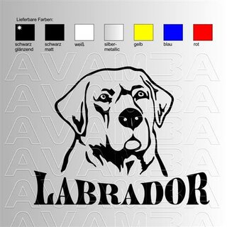 Aufkleber Labrador (Head1)