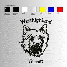 Aufkleber Westhighland Terrier