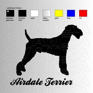 Aufkleber Airdale Terrier