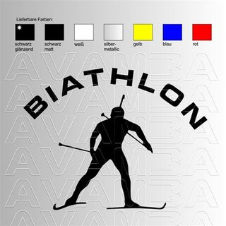 Biathlon (2) Aufkleber Sticker