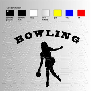 Bowling (2) Aufkleber Sticker